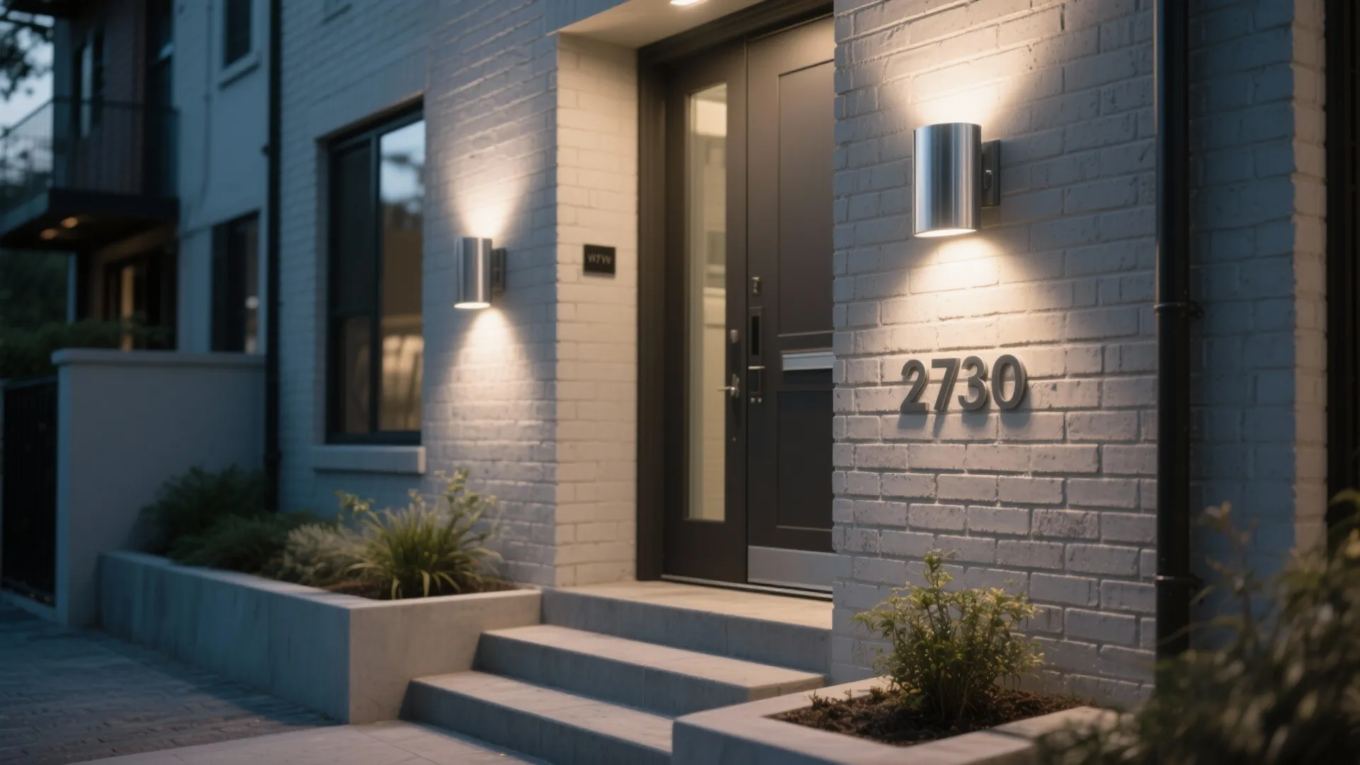 Layered lighting with shielded sconces