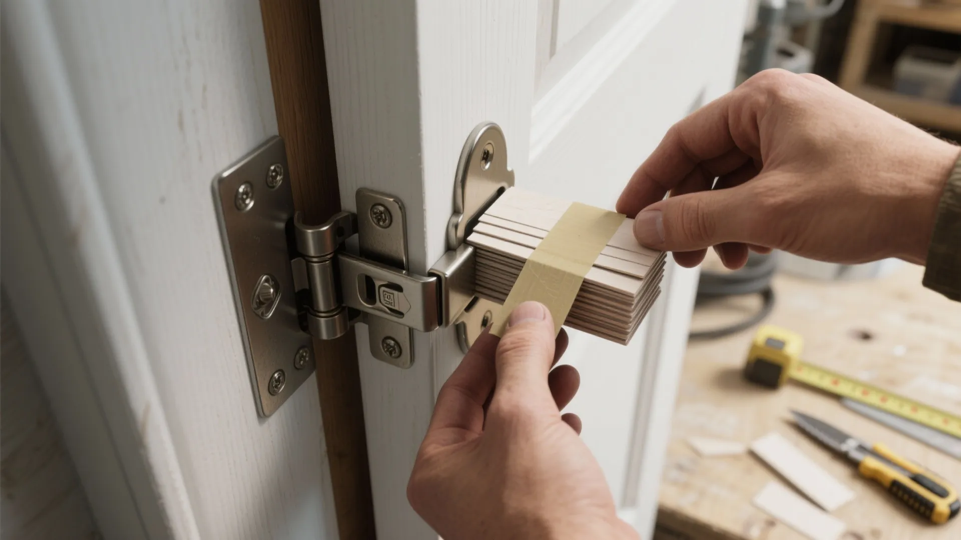 2. Use shim tricks to correct binding doors