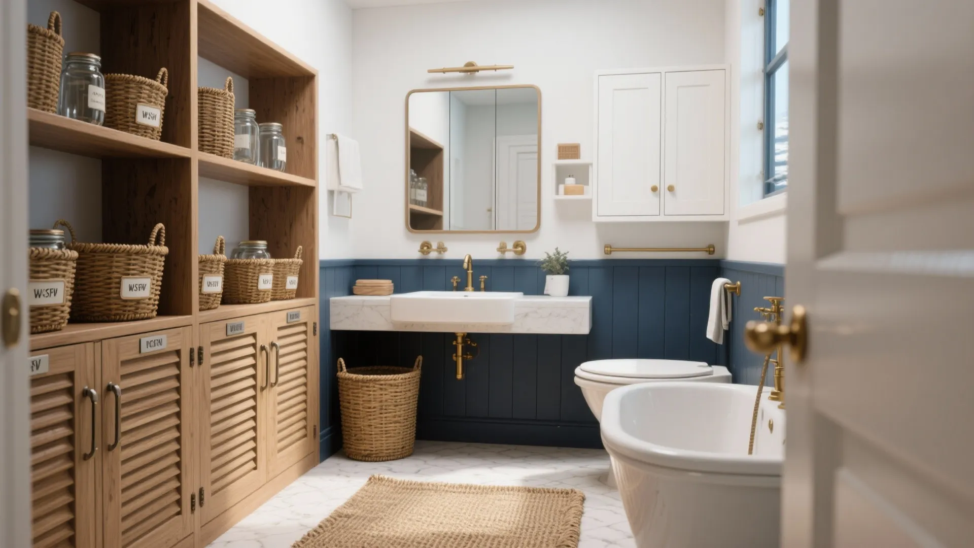 2. Smart Storage That Echoes Ship Style