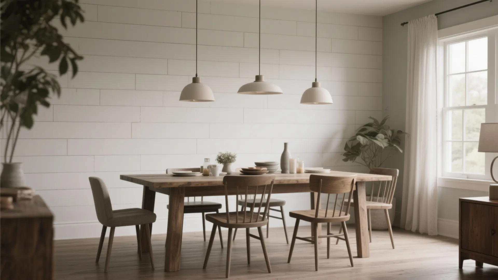 9. Shiplap Accent Wall