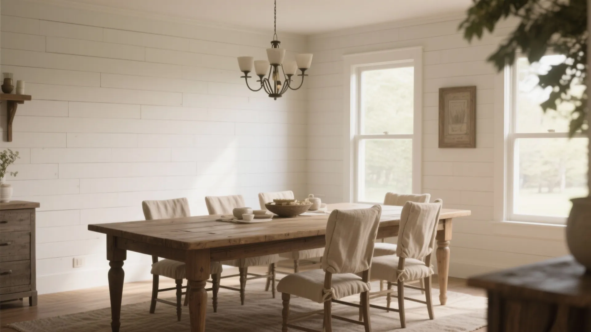 1. Shiplap Accent Wall