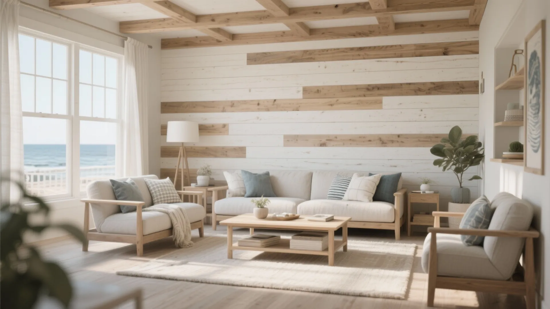 6. Shiplap Accent Wall