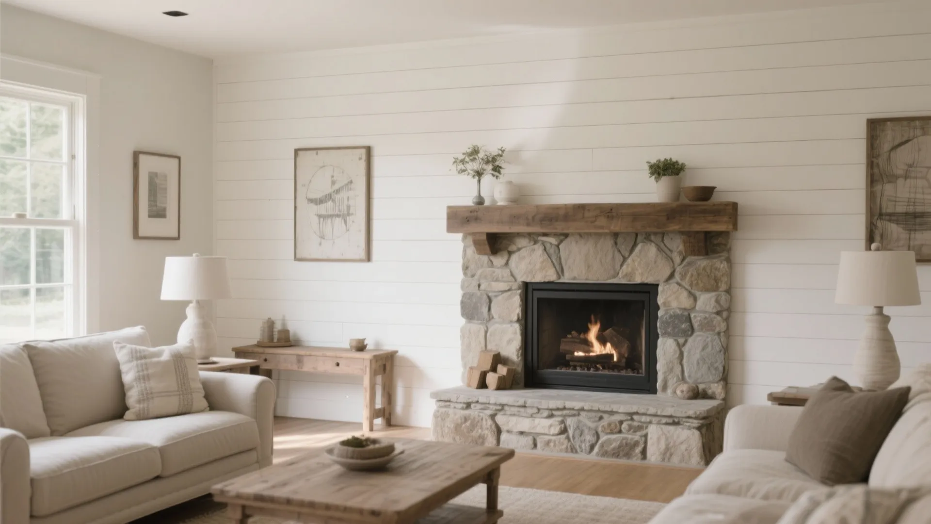 3. Shiplap Accent Wall