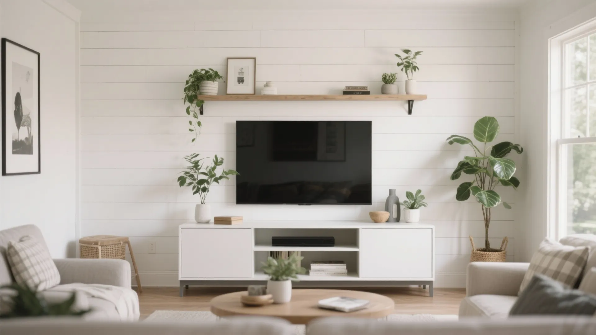 3. Shiplap Accent Wall