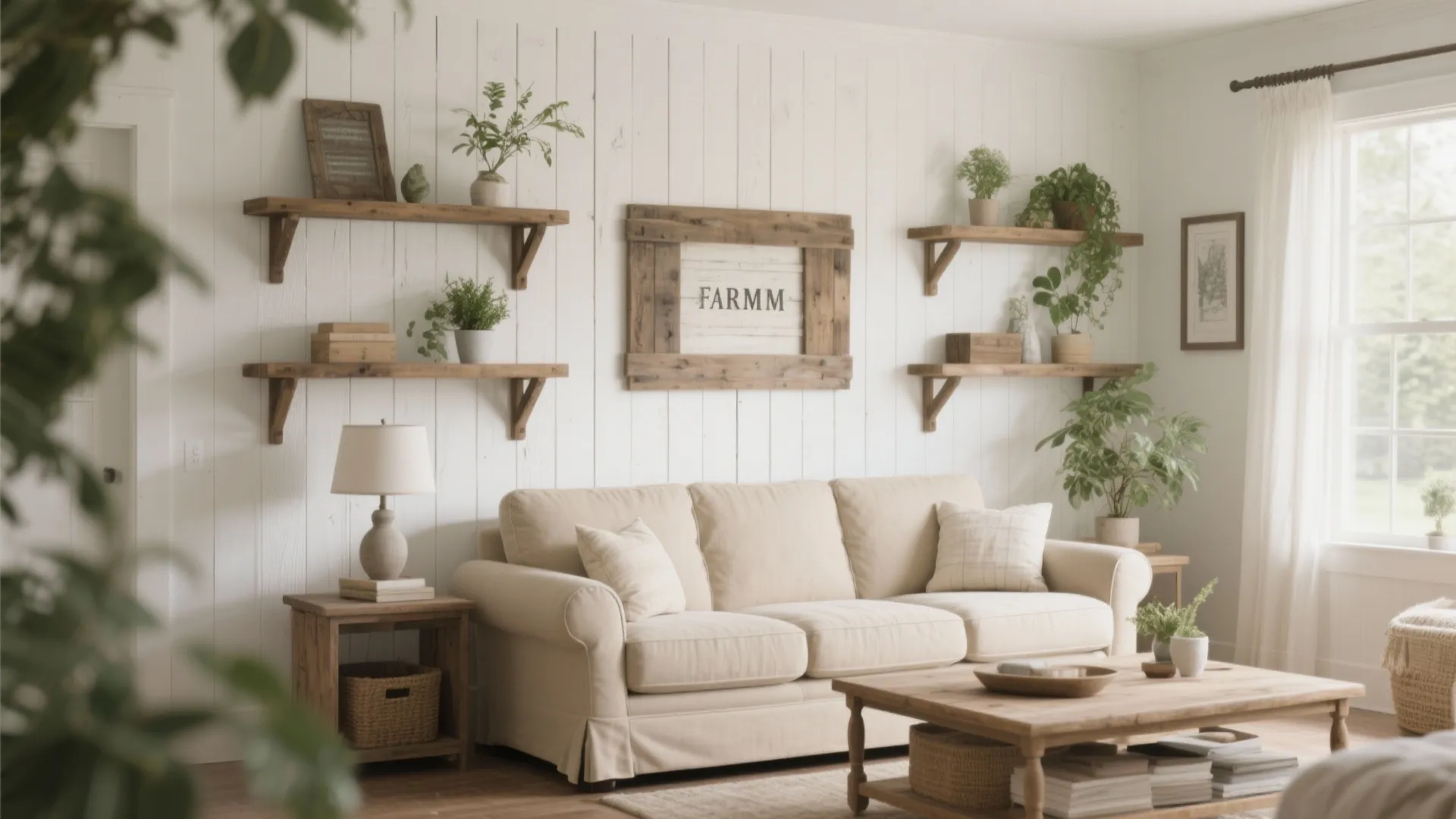 2. Shiplap Accent Walls