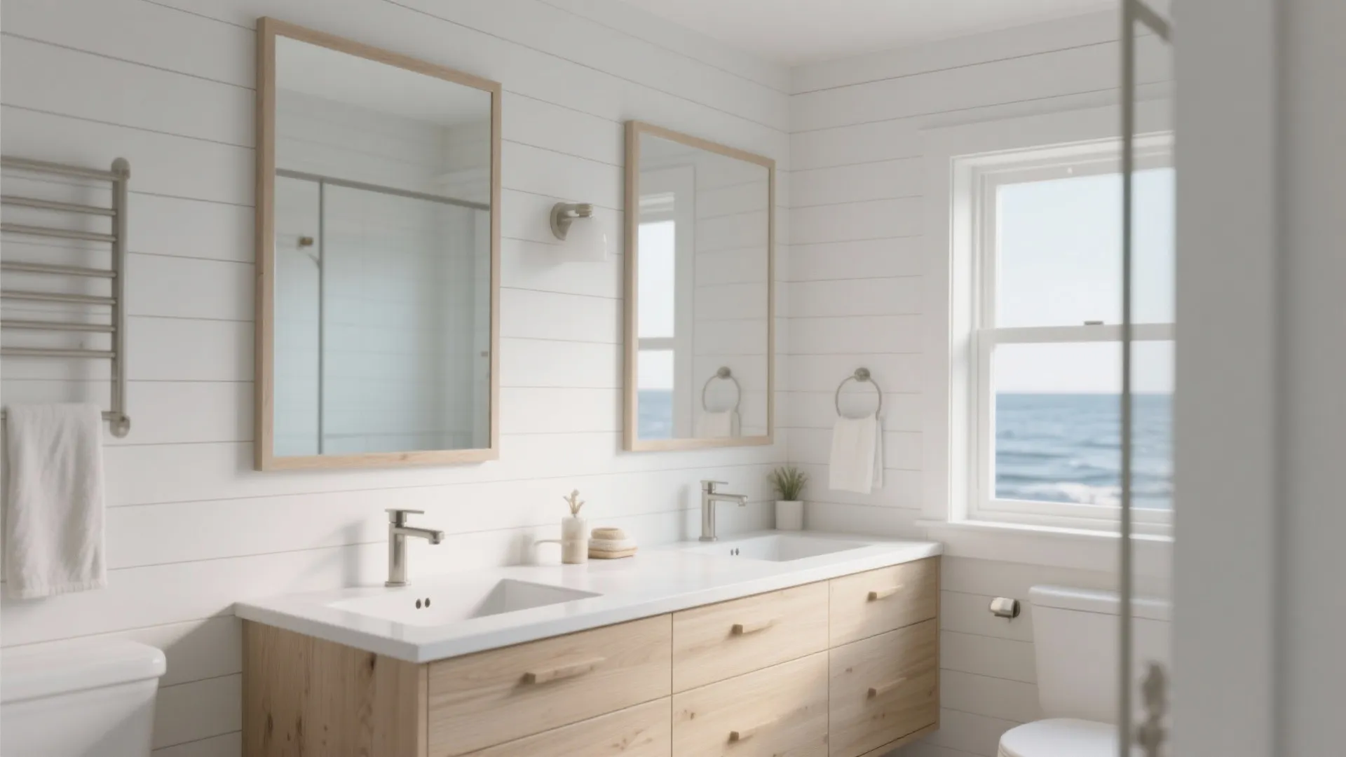 4. Shiplap or Slatted Panels for Scandinavian Calm