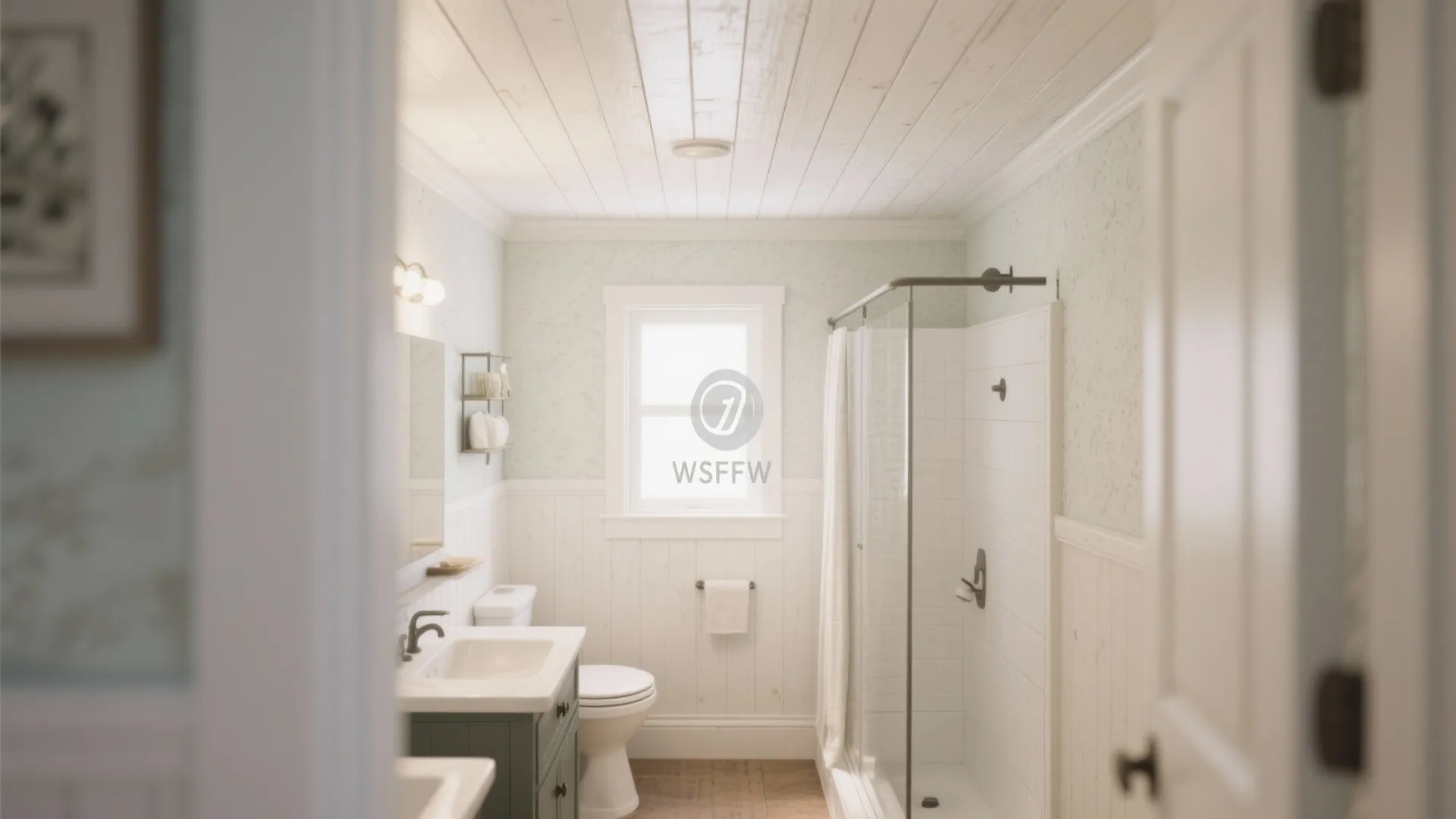 7. Shiplap Ceiling Feature