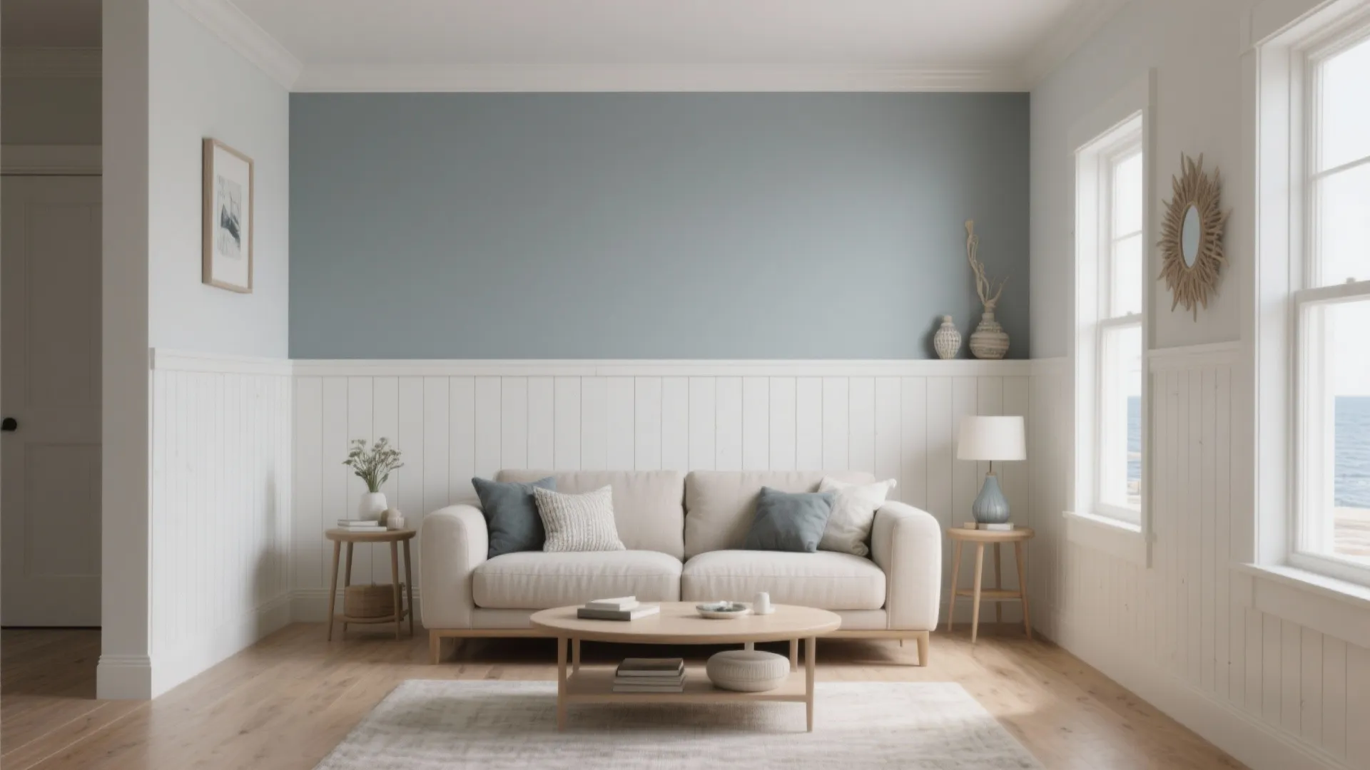 1. Classic Shiplap Half Wall