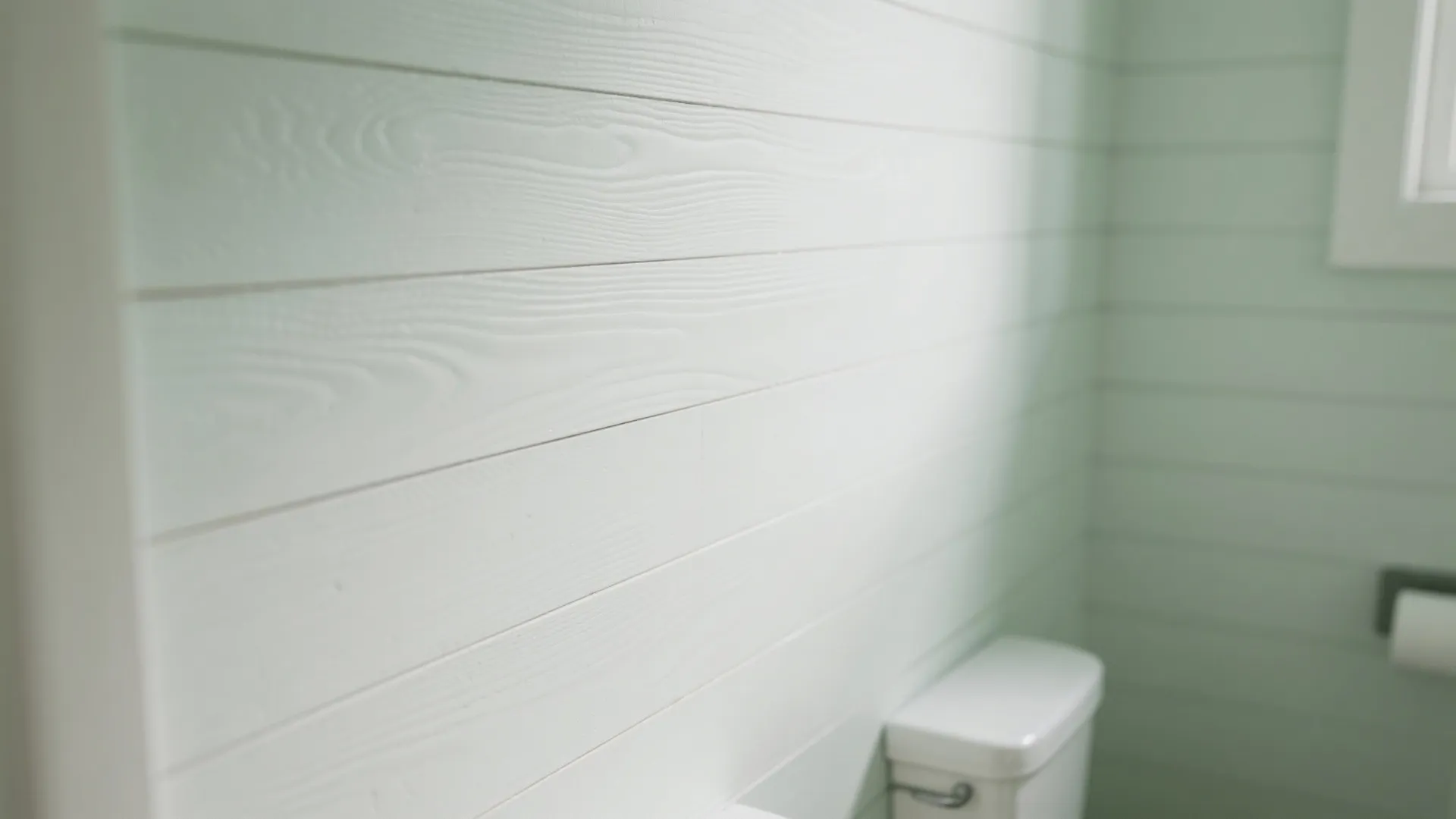 1. Shiplap walls and muted paint