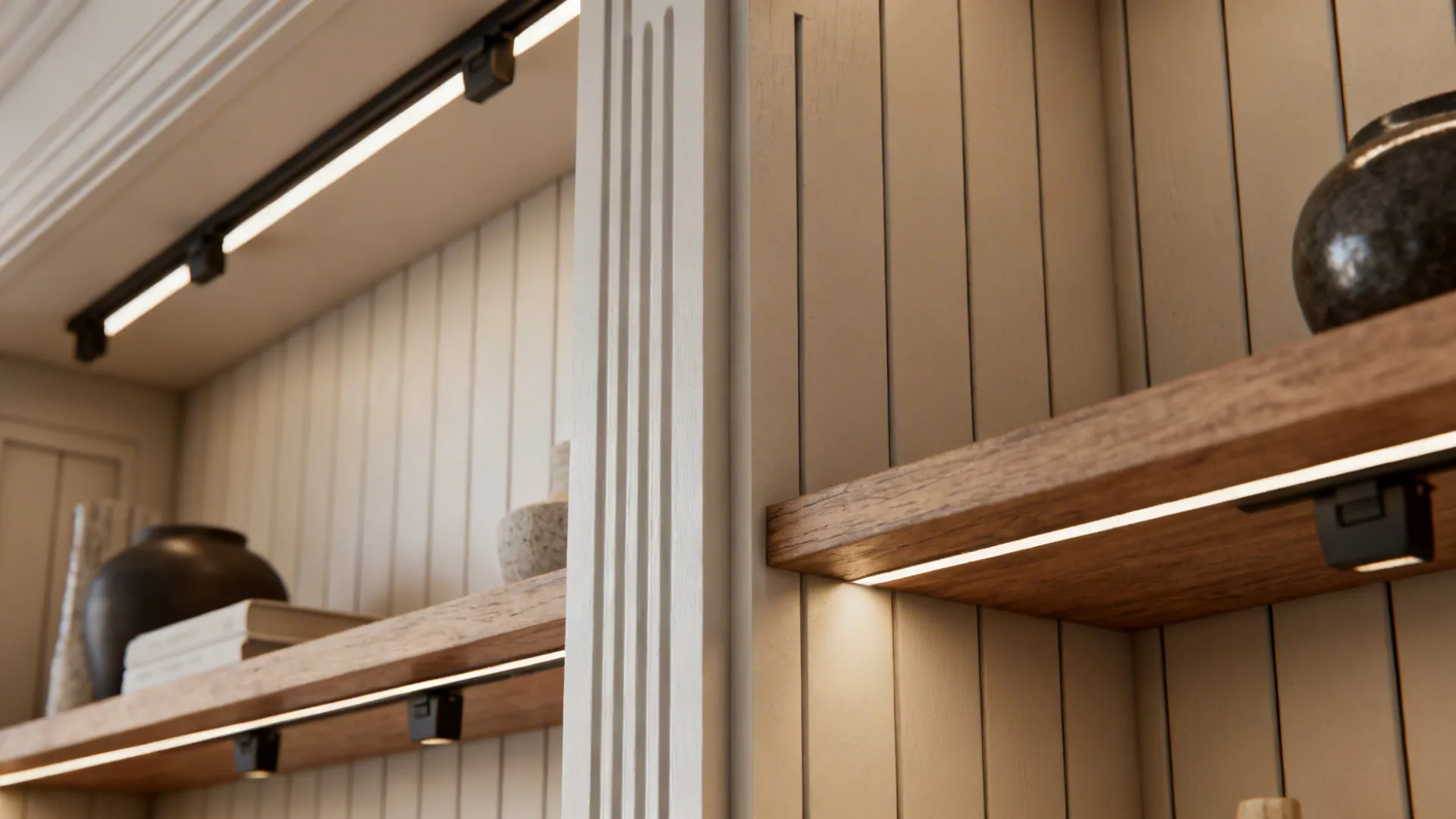 5. Mix with shelving or built-ins for function