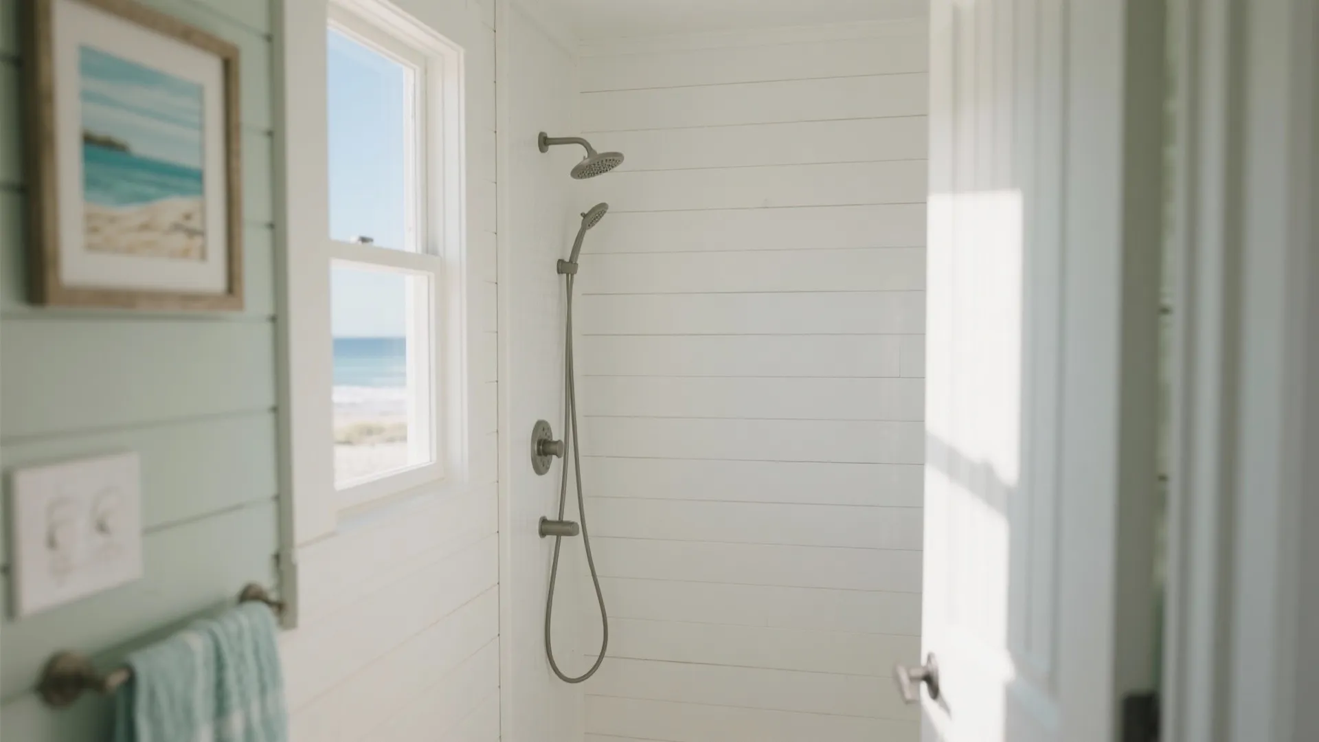 9. Shiplap in the Shower Alcove