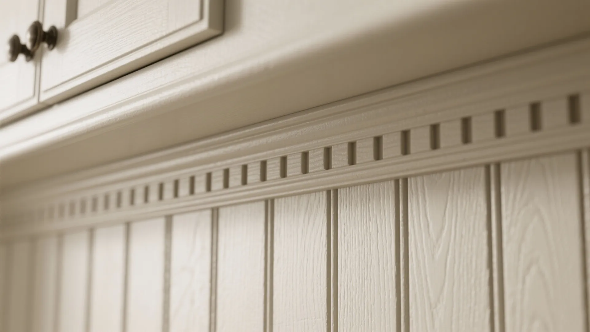 3. Shiplap or beadboard valance (texture that ties design together)