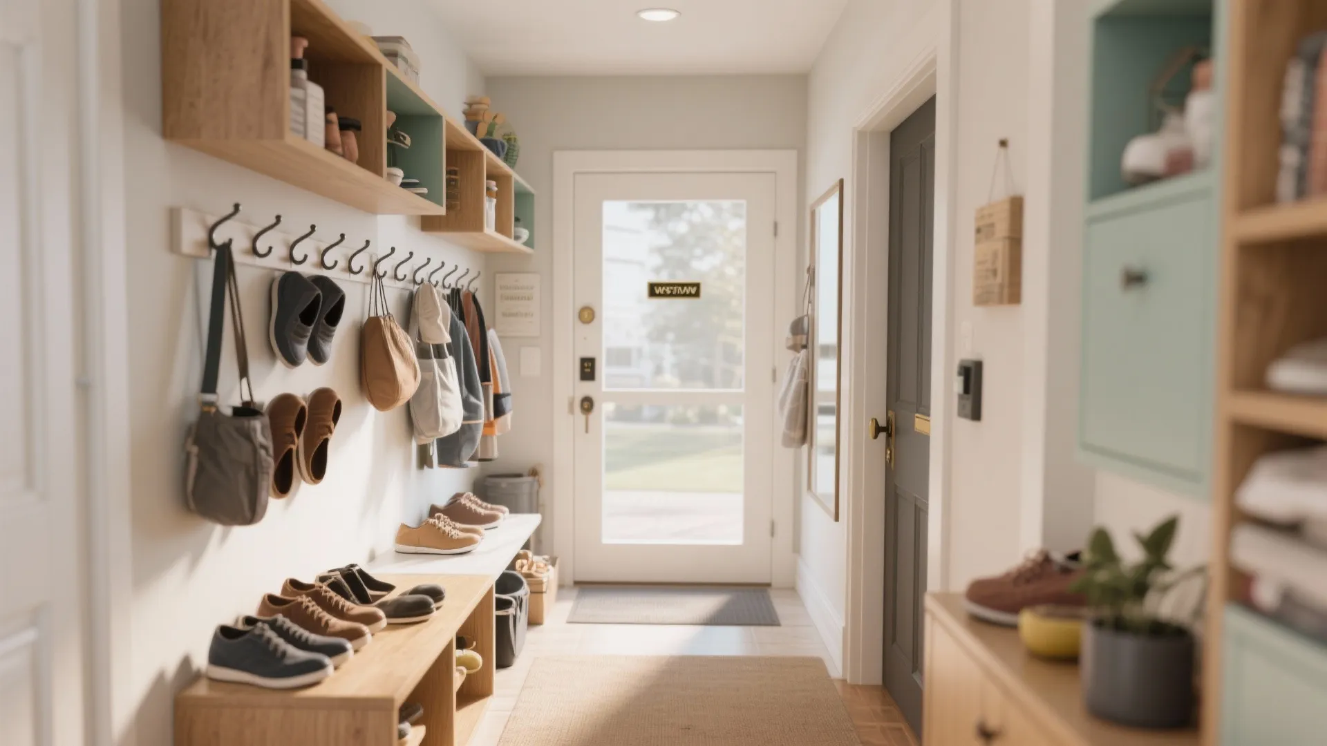 Smart shoe and coat organizer