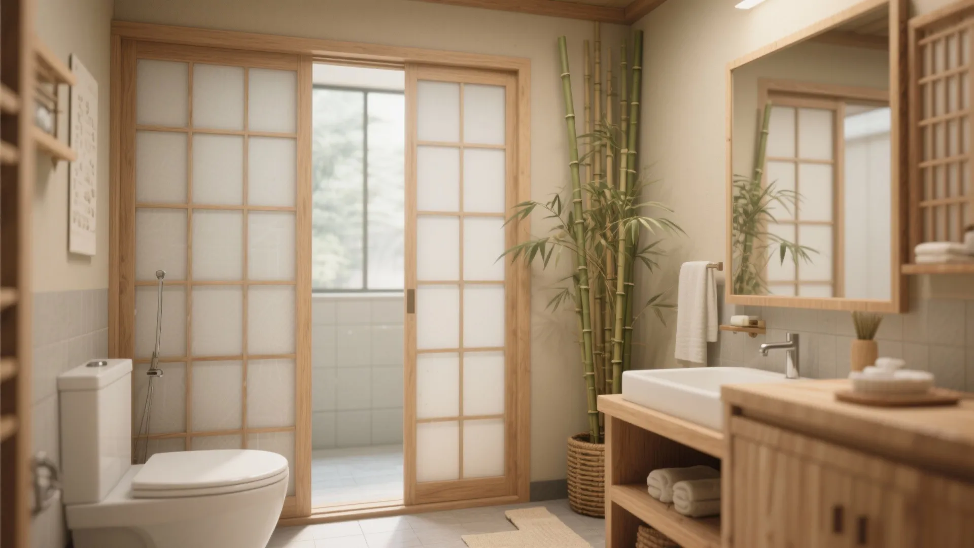 9. Shoji Screen-Inspired Door