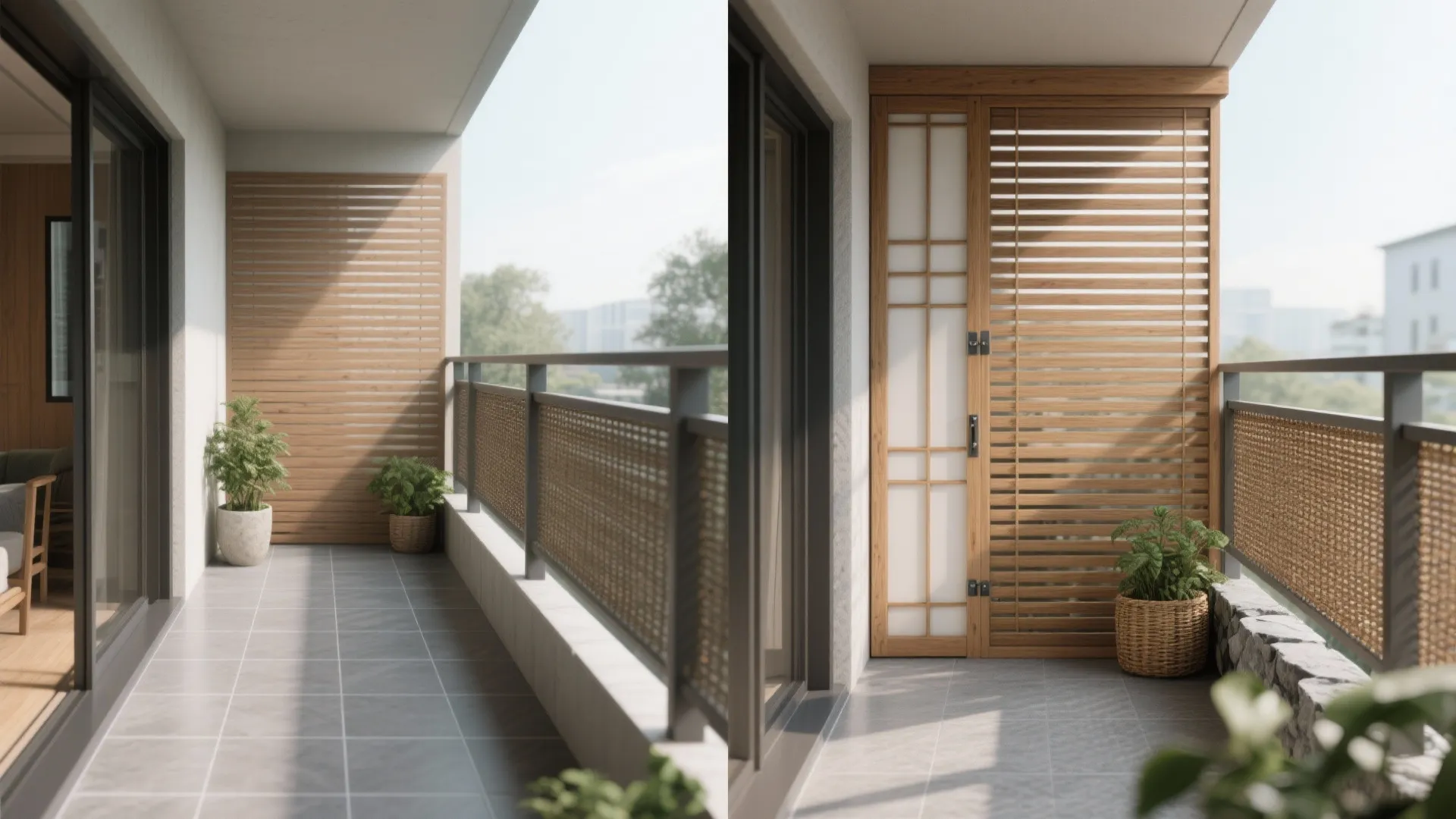 Shoji-Inspired Privacy Screens