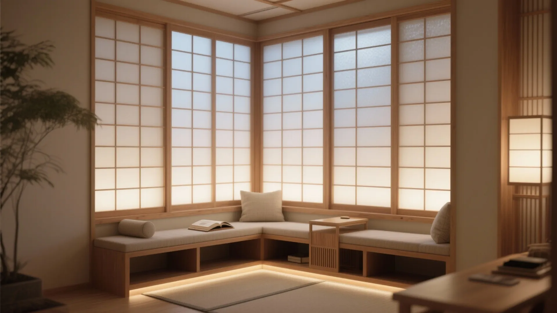 Japanese Shoji-Inspired Lattice Panels