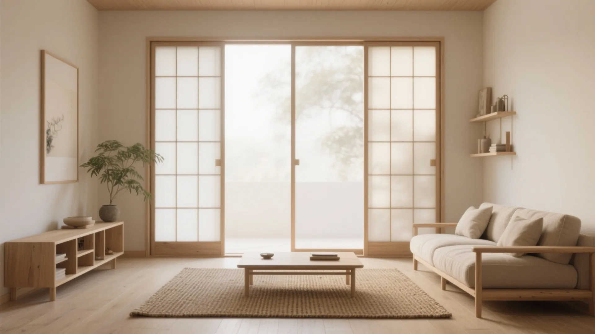 Shoji-Style Sliding Doors for Soft, Diffused Light