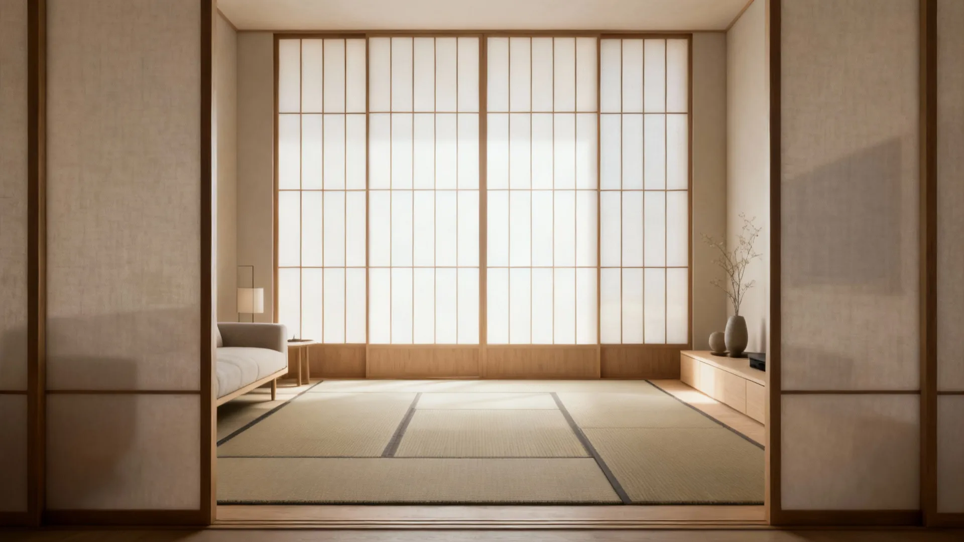 4. Shoji-Inspired Sliding Panels for a Minimal Look