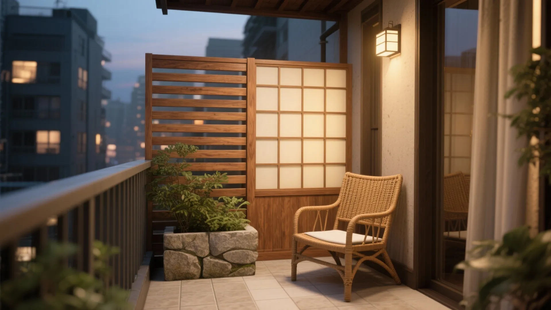 Shoji-Inspired Privacy Screens