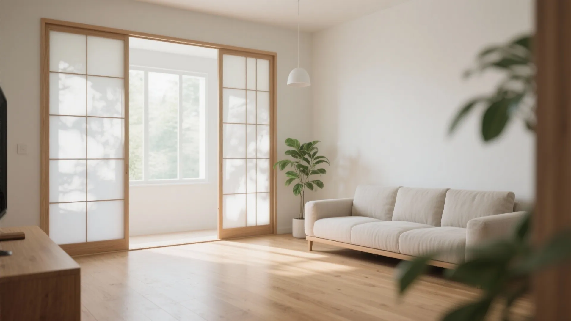 4) Shoji-style sliding screens