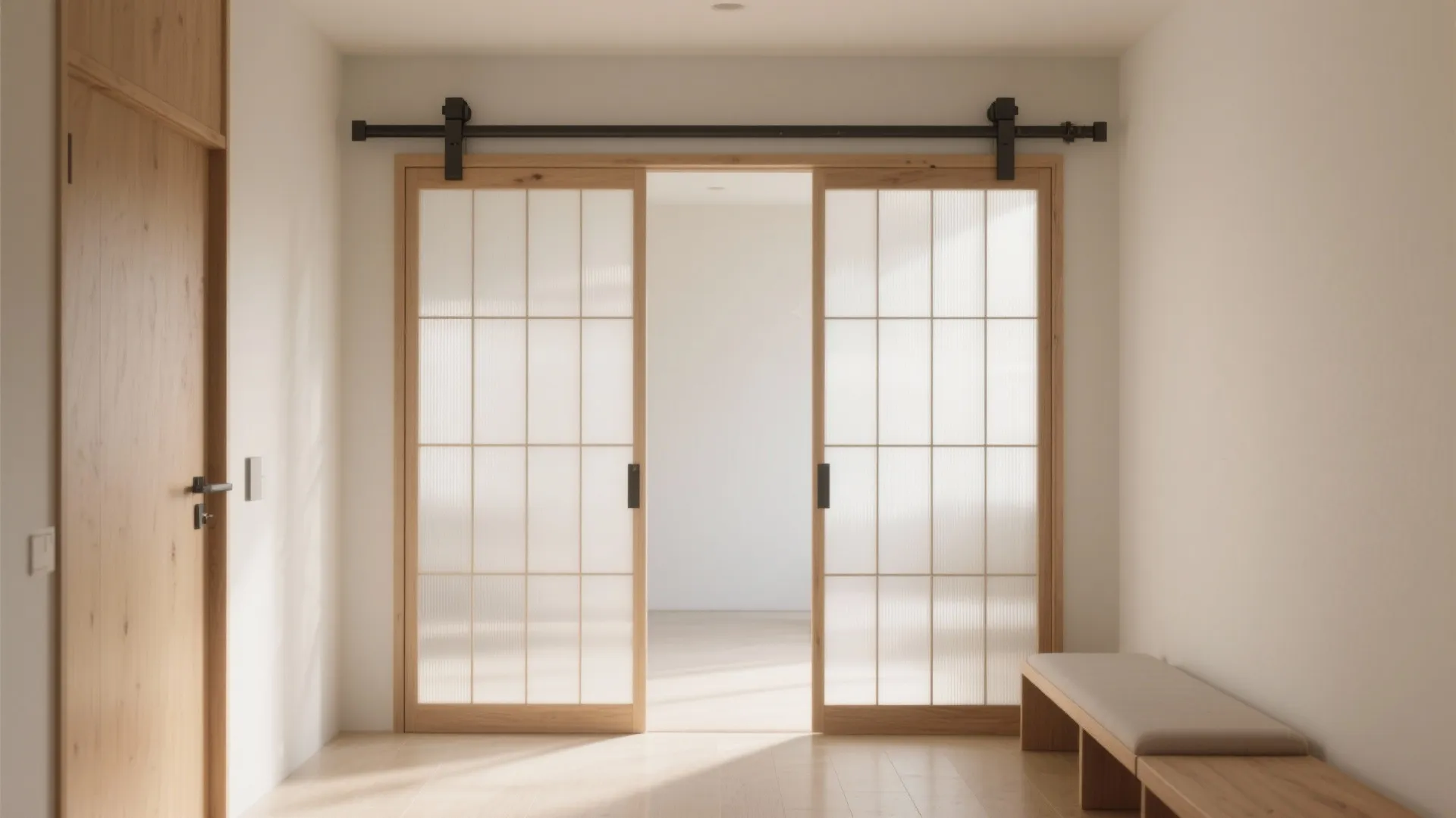 Sliding or Folding Shoji-Style Screen for Flexible Privacy