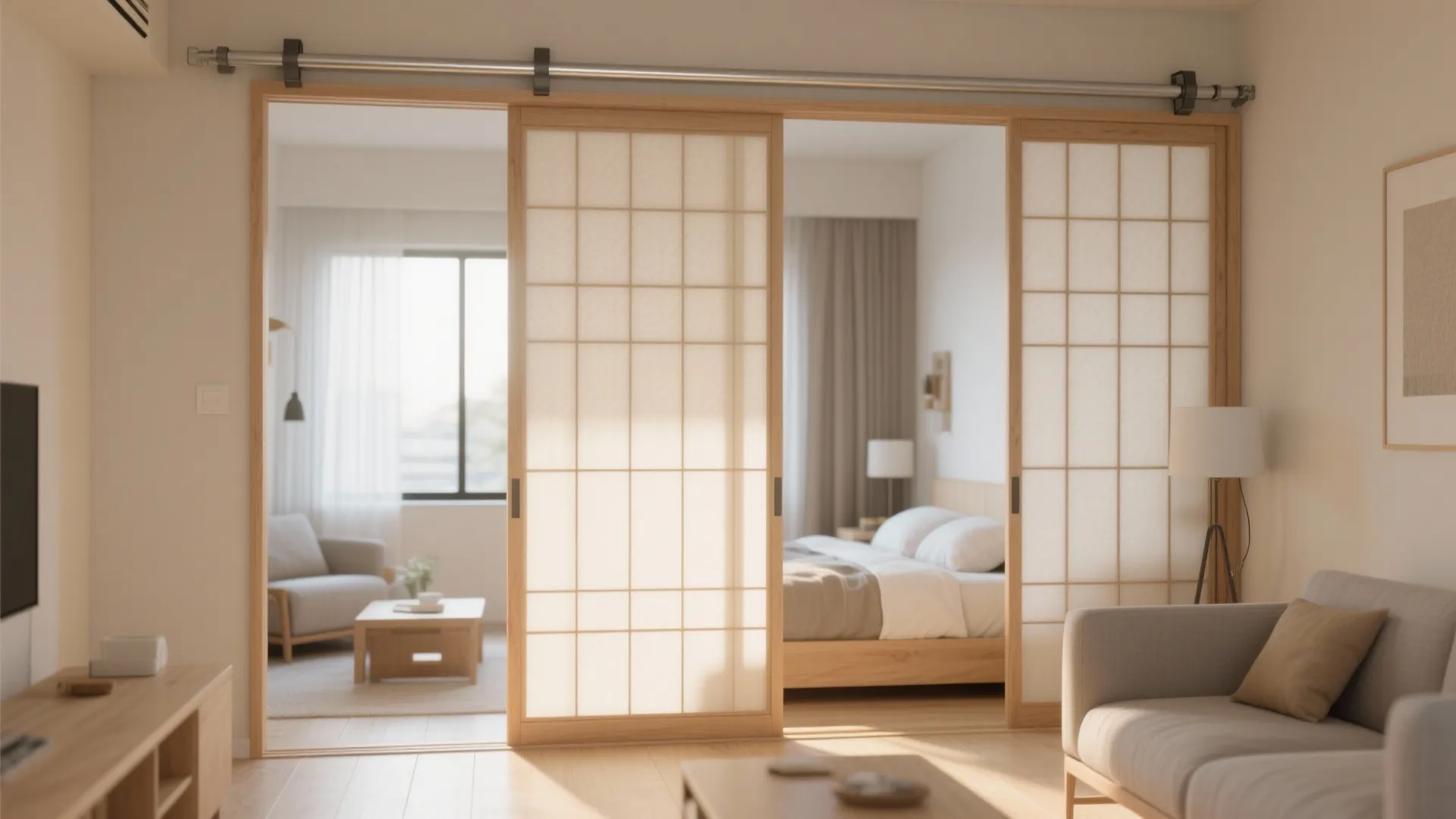 4) Sliding and folding partitions (shoji, bifolds)