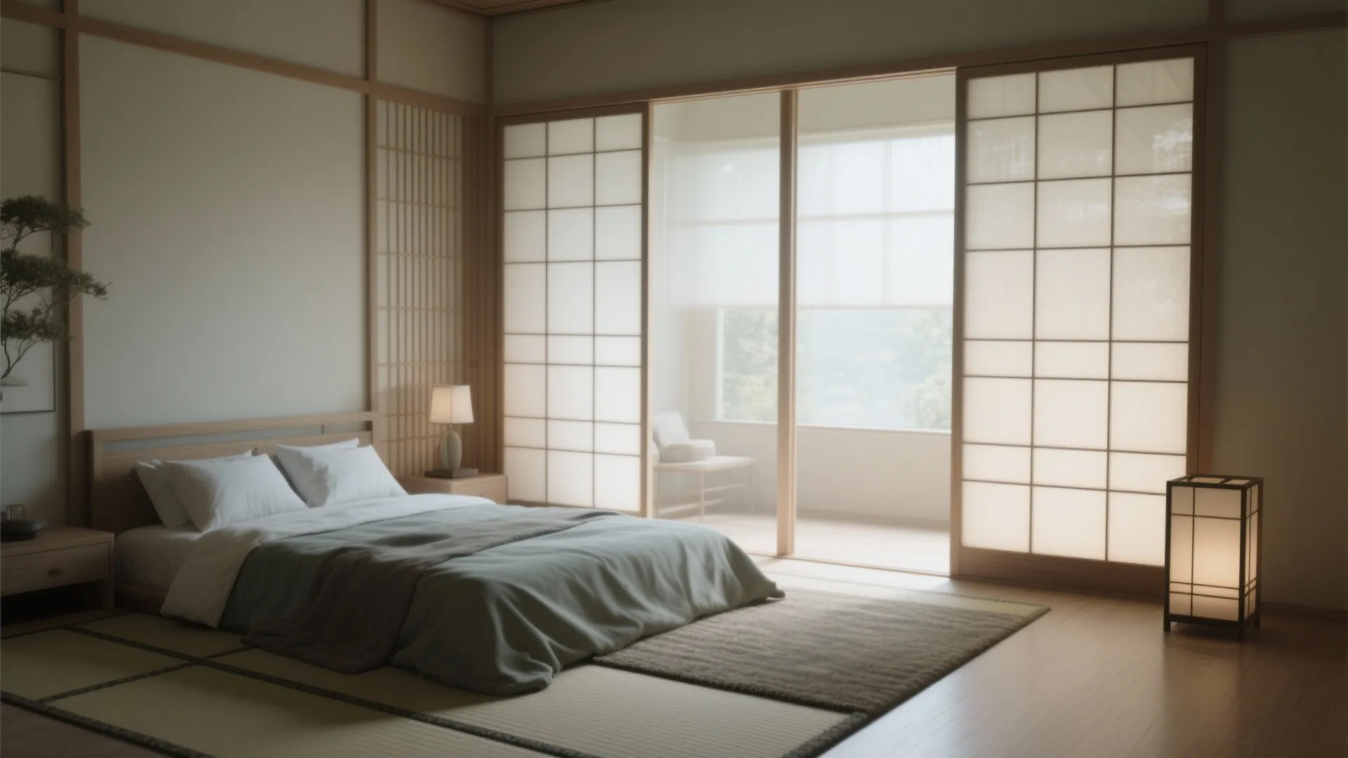 5. Shoji-Style Sliding Door Divider
