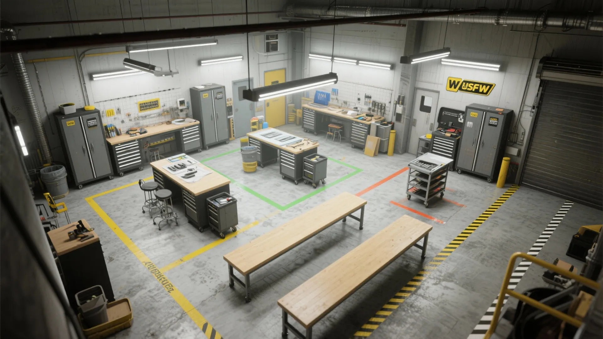 2. Zone your shop like a tiny factory