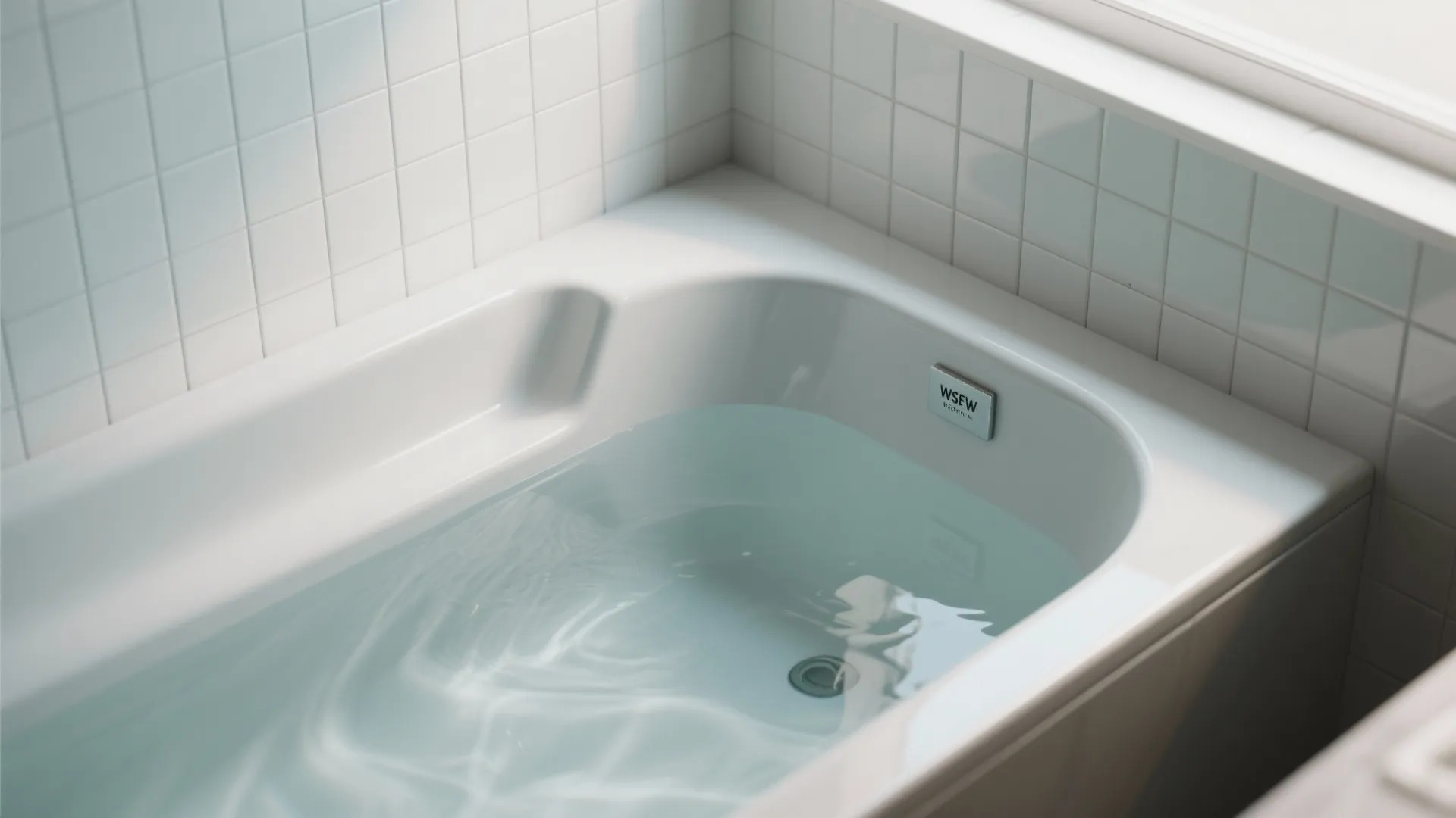 1. Choose a compact deep tub with a narrow footprint