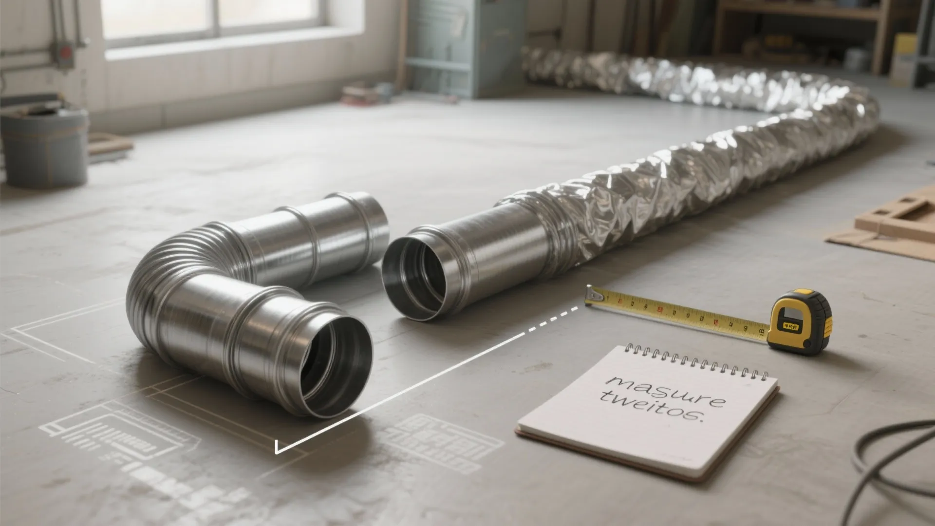 2. Keep ducts short and rigid where possible