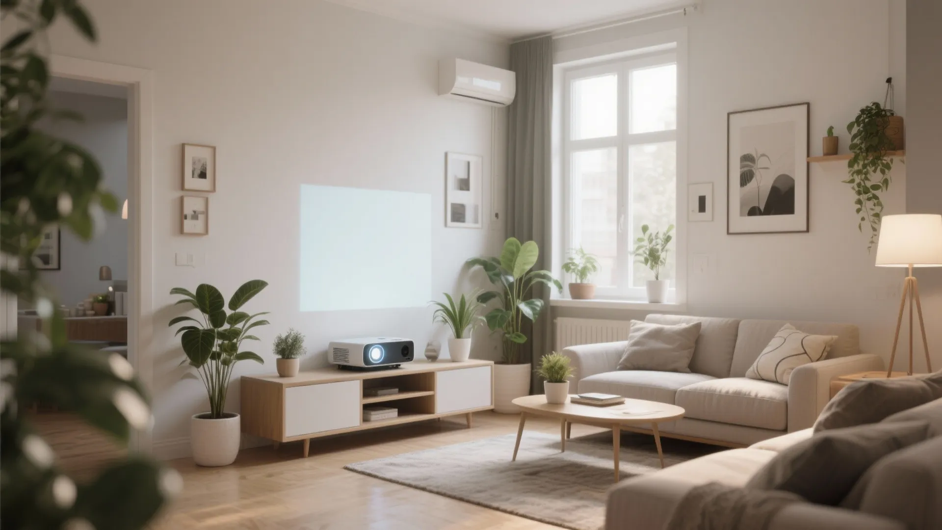3. Short-Throw Projector on a Console