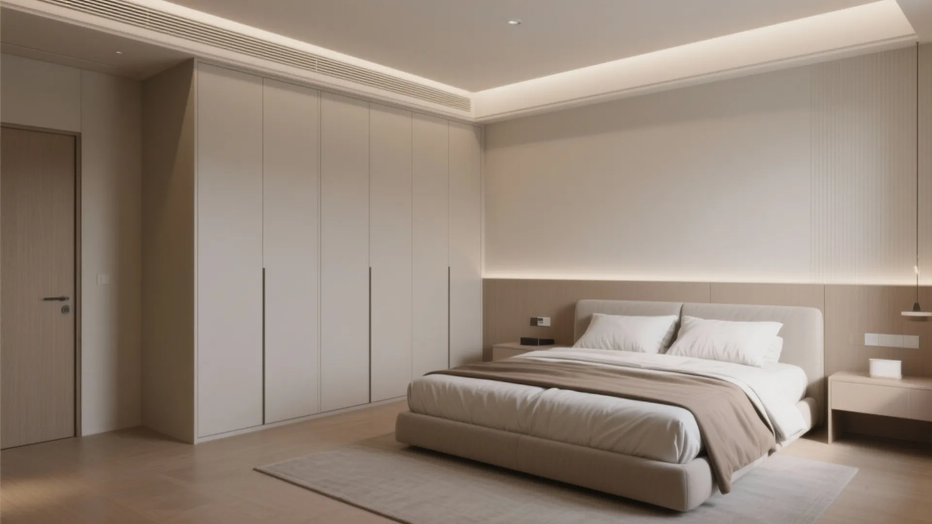 4. Built-In Wardrobe Along Short Wall