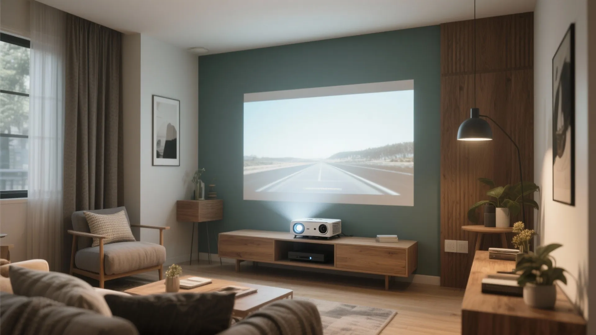 2. Short-throw projector for compact rooms
