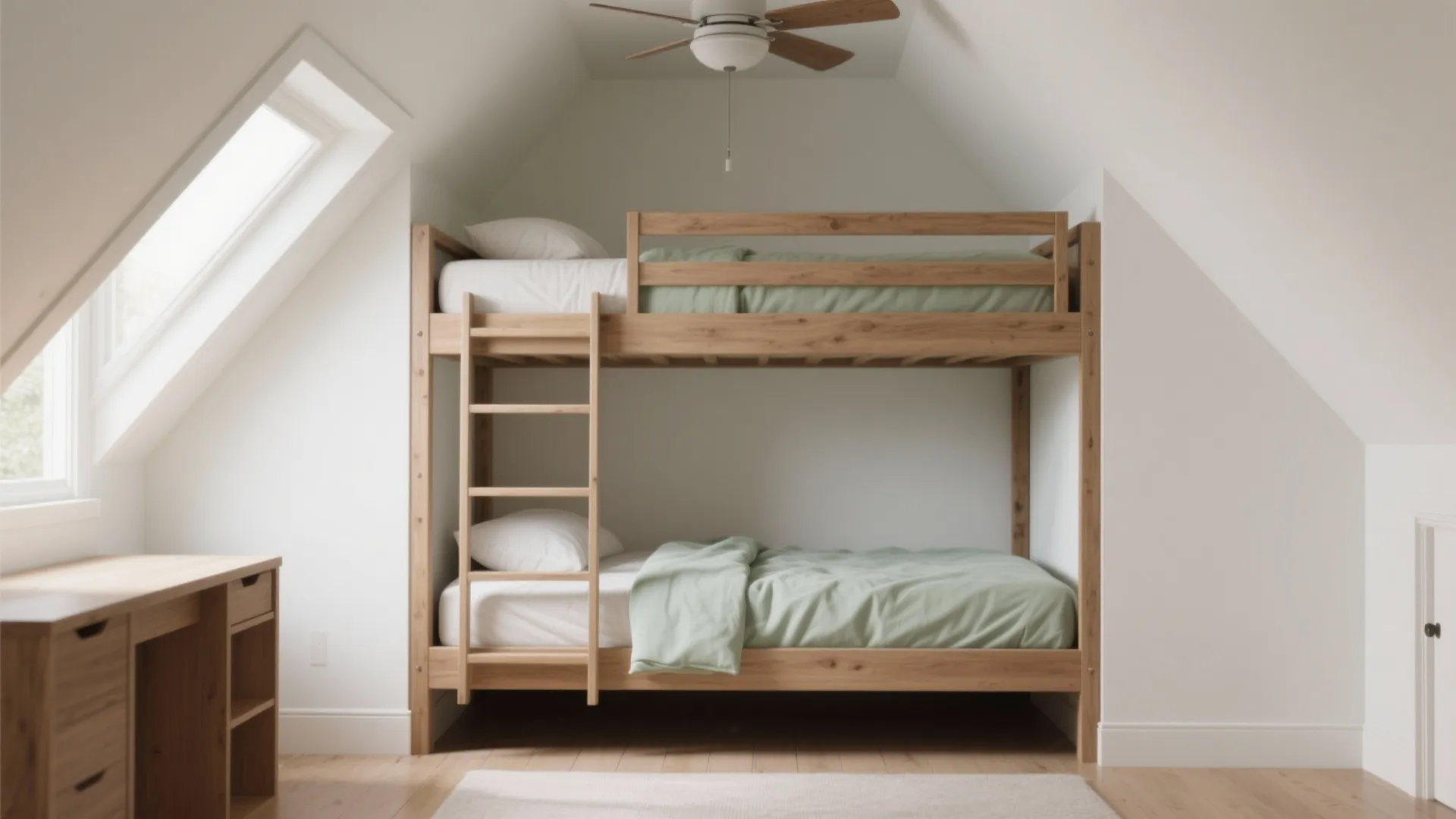 Shorty bunk beds: lower profile, full function