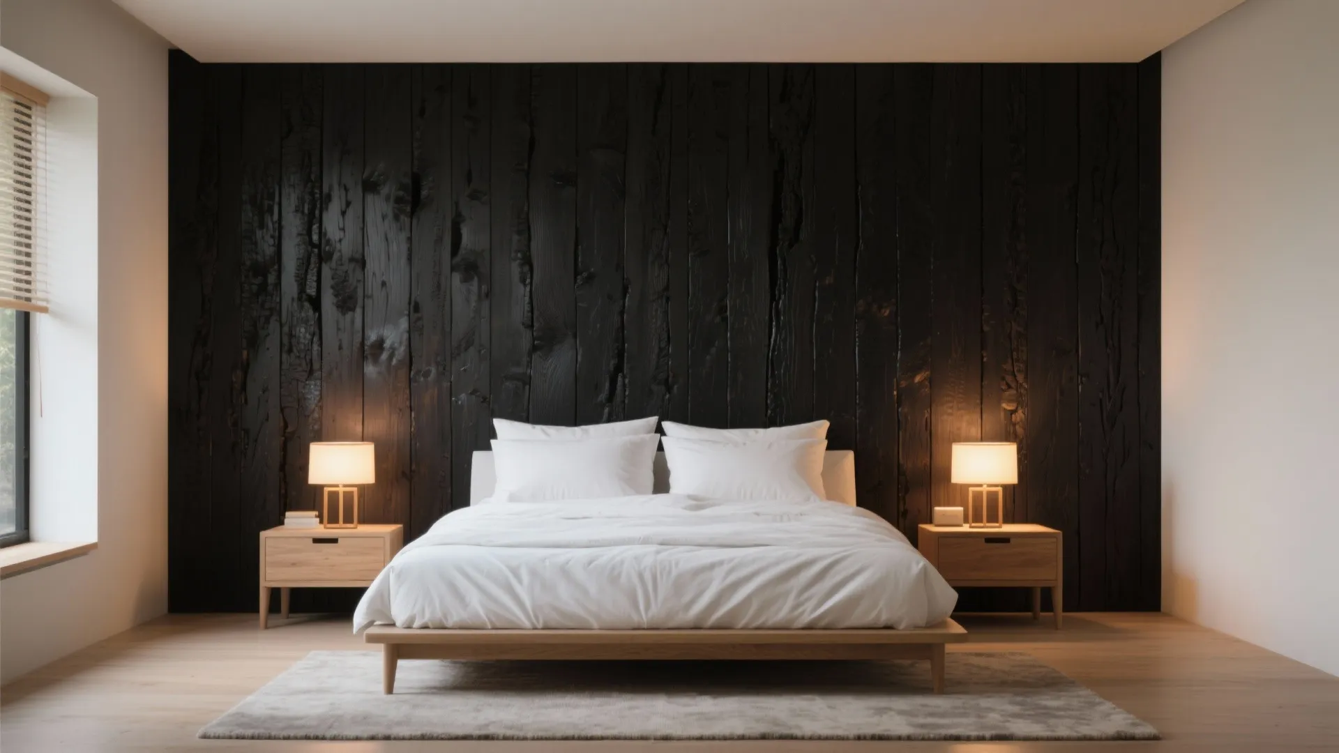 4) Shou Sugi Ban Accent for Drama and Durability