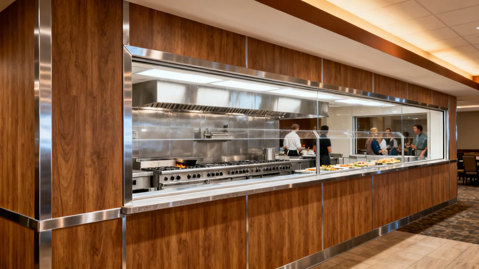 Warm wood accents without sacrificing safety