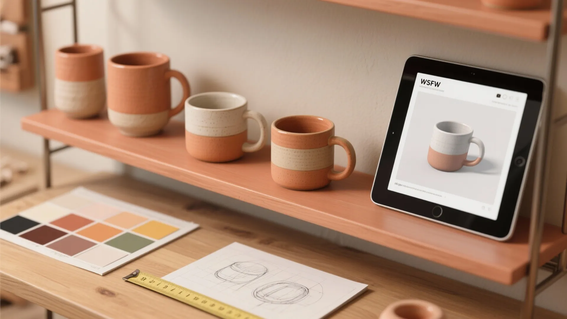 5. Showcase Shelf + 3D Mockup Planning