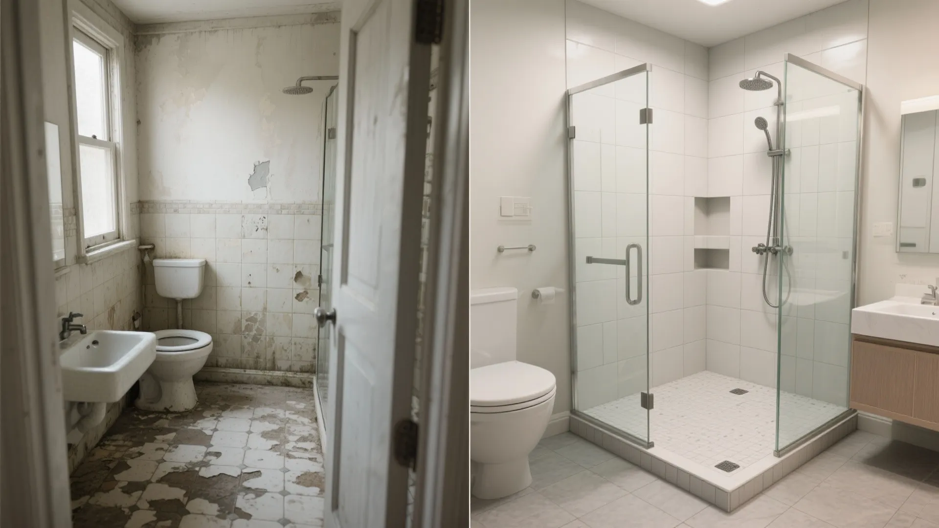 Click-and-lock modular shower bases with tiled walls