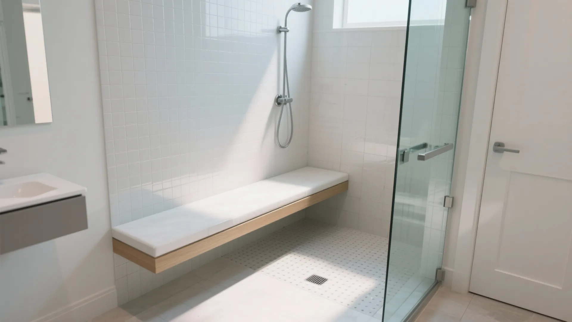 9. Built-in Shower Benches