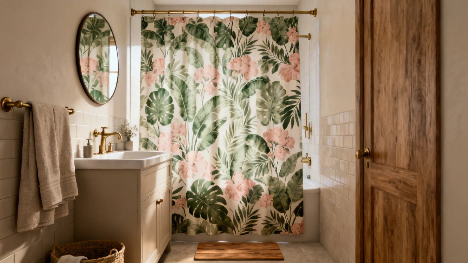 5 Creative Bathroom Decorating Ideas with Shower Curtains