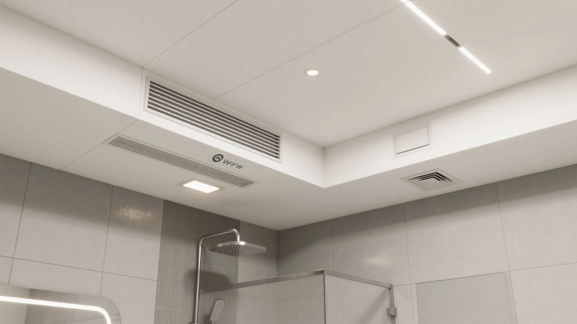 Shower Drop and Exhaust Corridor: POP that Works Hard