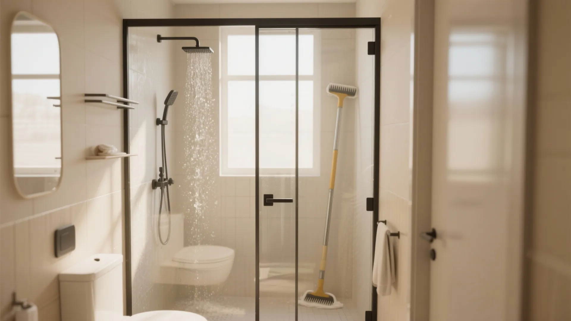 3. Rethink shower enclosures to limit splash zones