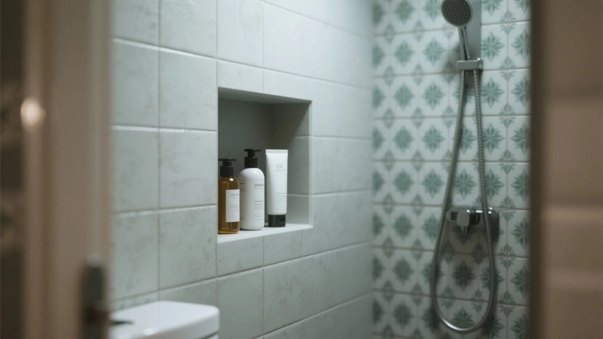 8. Niche Shelves in the Shower