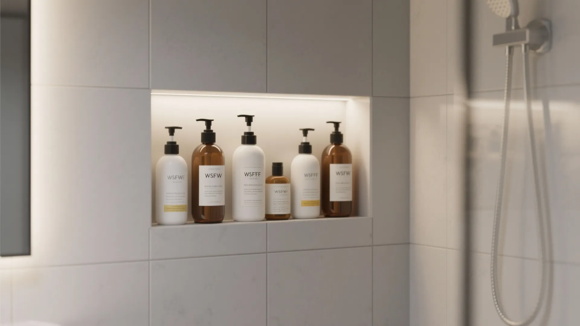 4. Niche storage in the shower