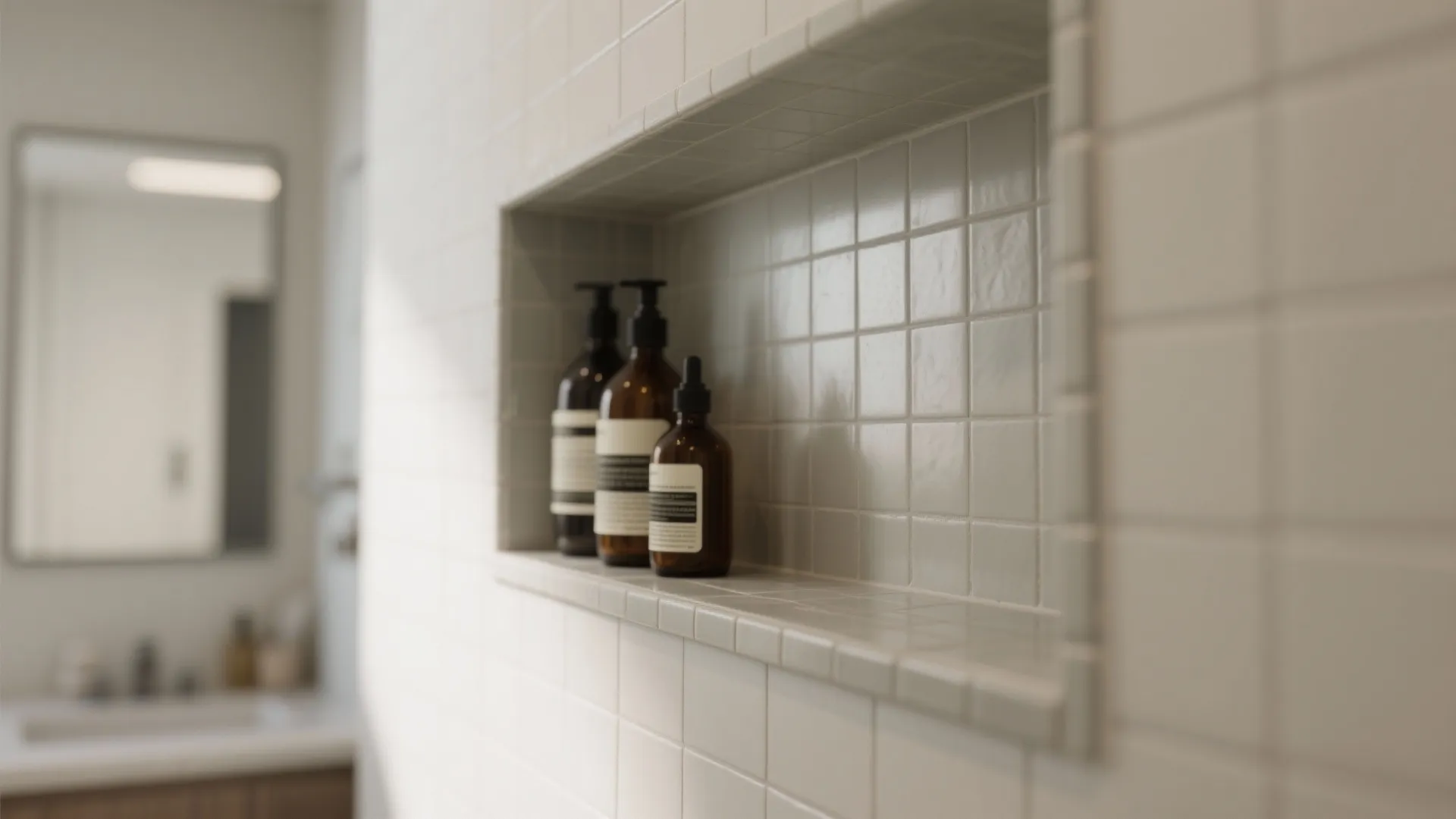 Built-In Storage: Niches, Mirrored Cabinets, and Door-Back Organizers