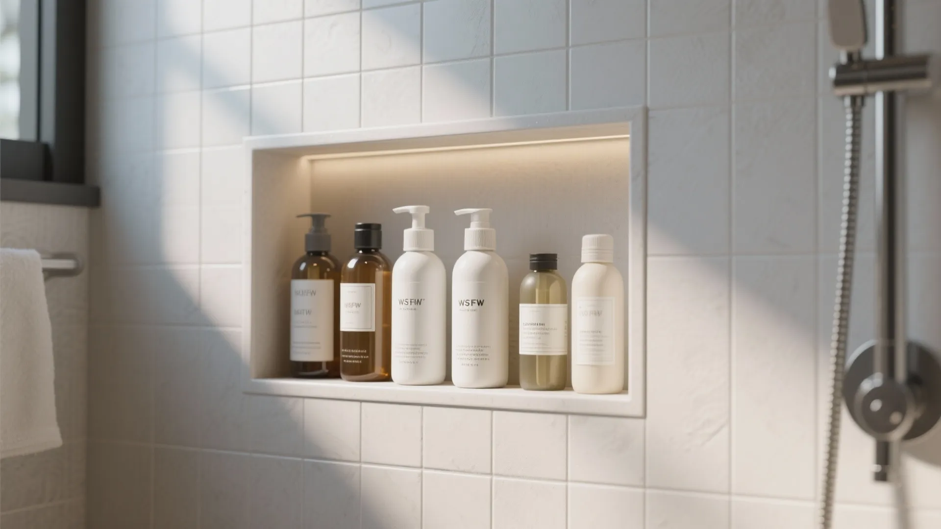 7. Add a Niche in the Shower