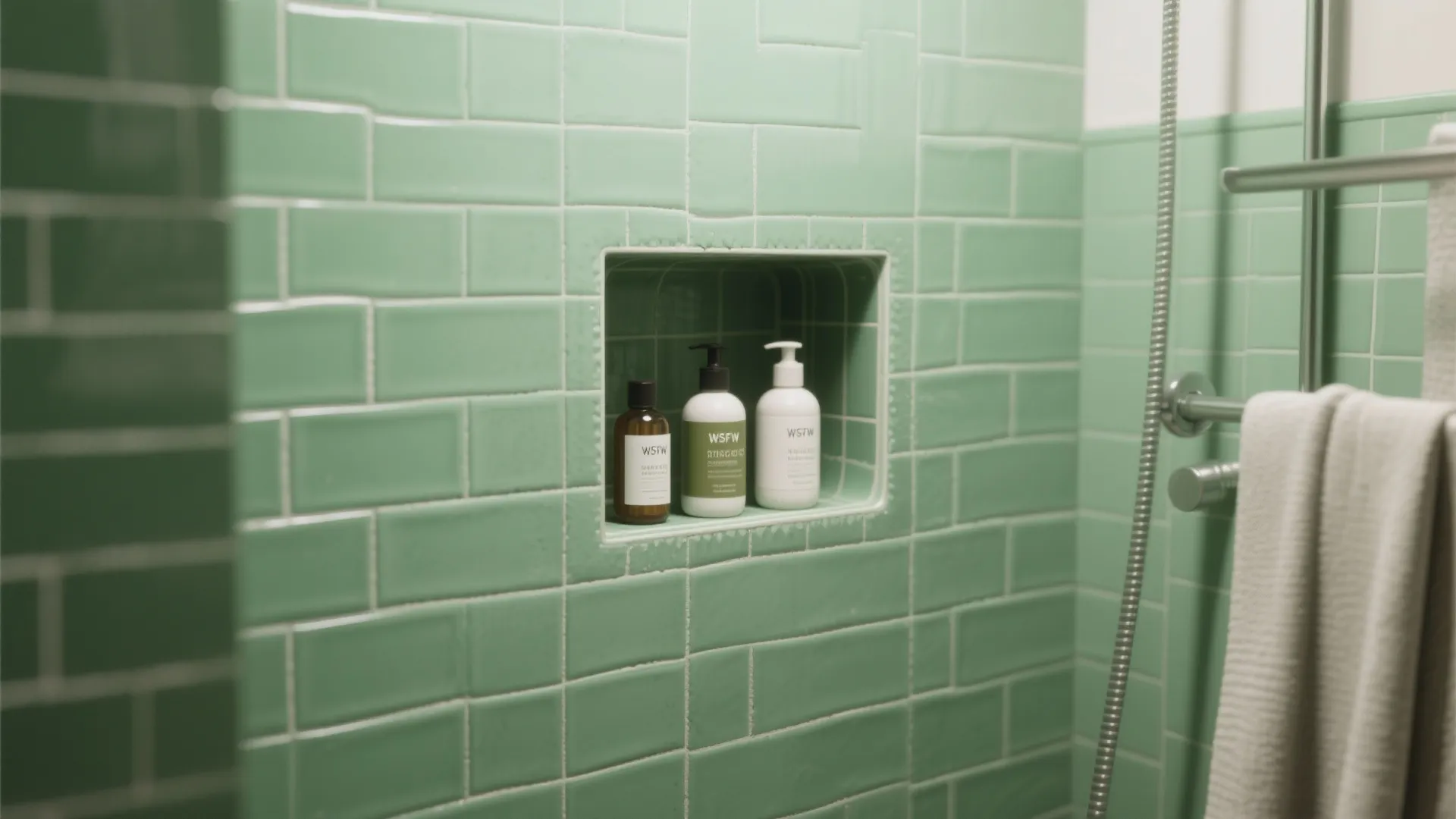 5. Shower niche and accent inset