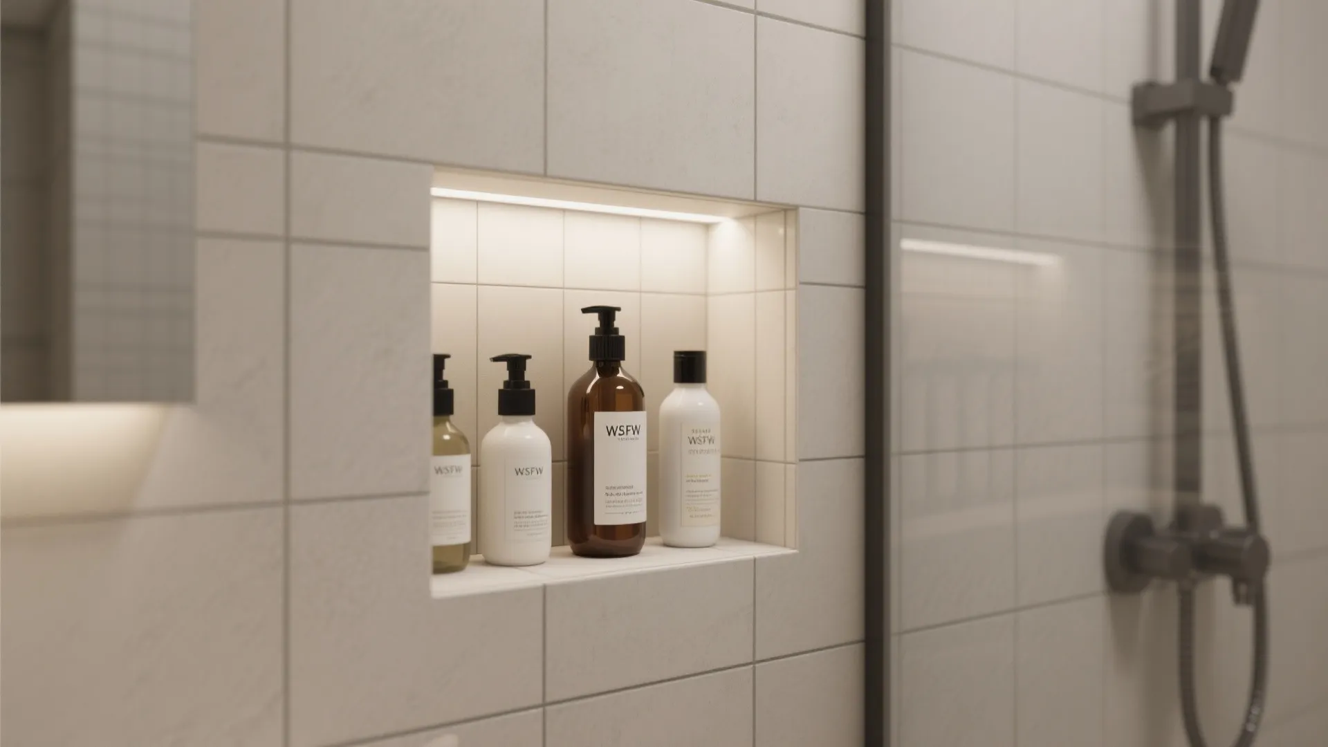 4. Niche Storage in the Shower
