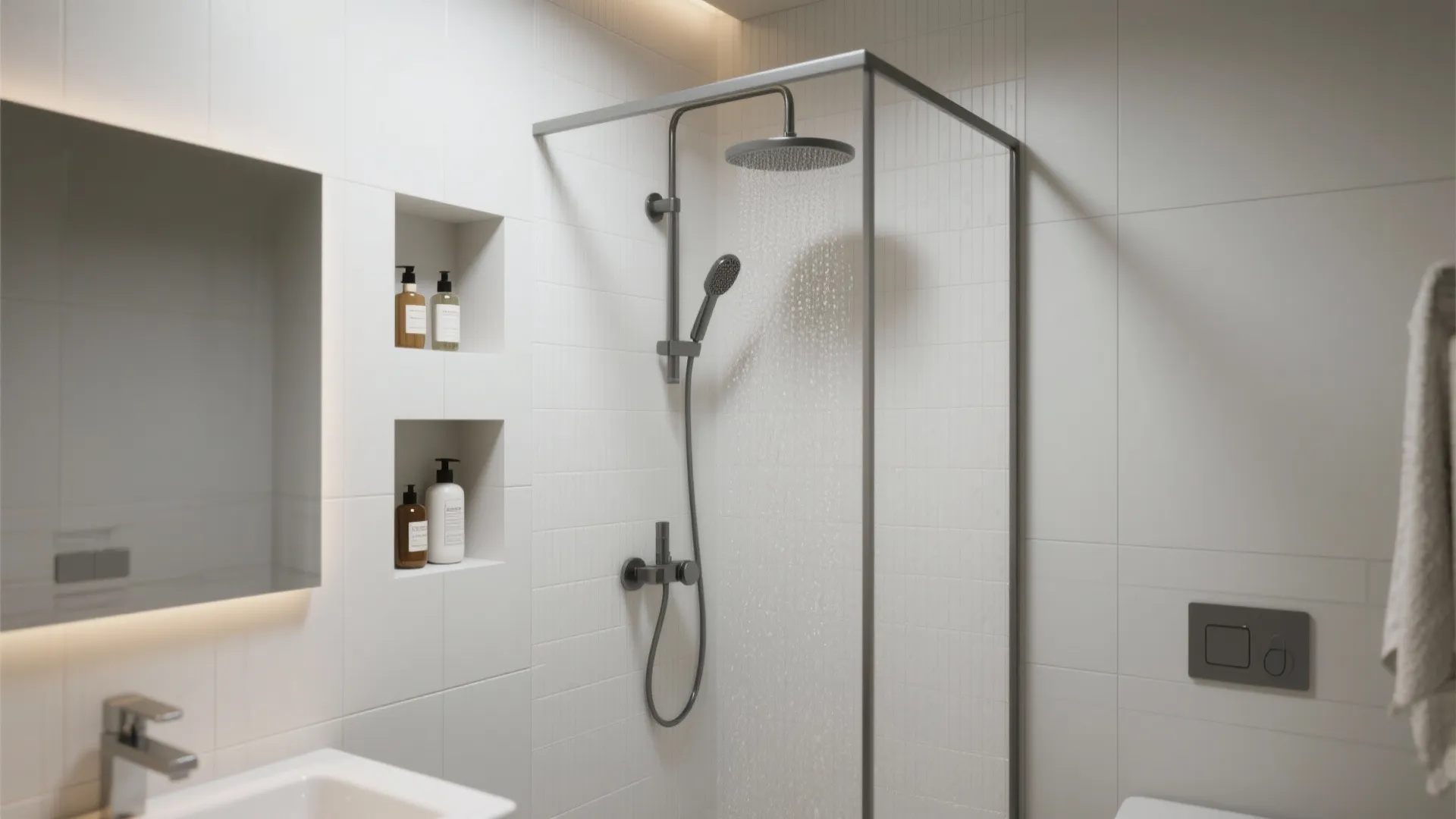 8. Shower-Niche Combo Wall