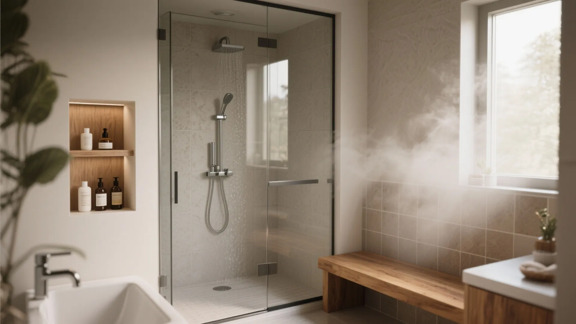 1. Create a Spa-Like Shower Nook